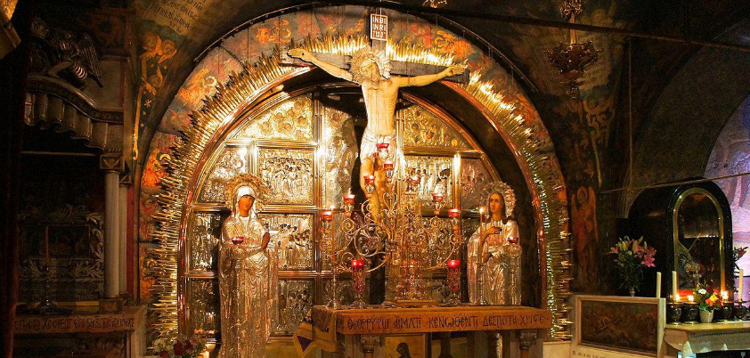 Kaplica śmierci na Krzyżu w Bazylice Grobu Pańskiego