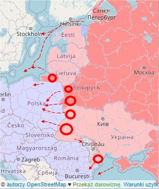 Najbardziej dogodne geostrategicznie warunki do ataku na Polskę i NATO