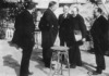 Podpisanie układu w Rapallo. kanclerz Rzeszy Joseph Wirth, Walther Rathenau oraz delegacja sowiecka: Leonid Krasin, Gieorgij Cziczerin oraz Adolf Joffe