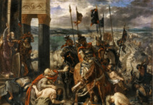 Wejście krzyżowców do Konstantynopola, obraz Eugène Delacroix, 1840